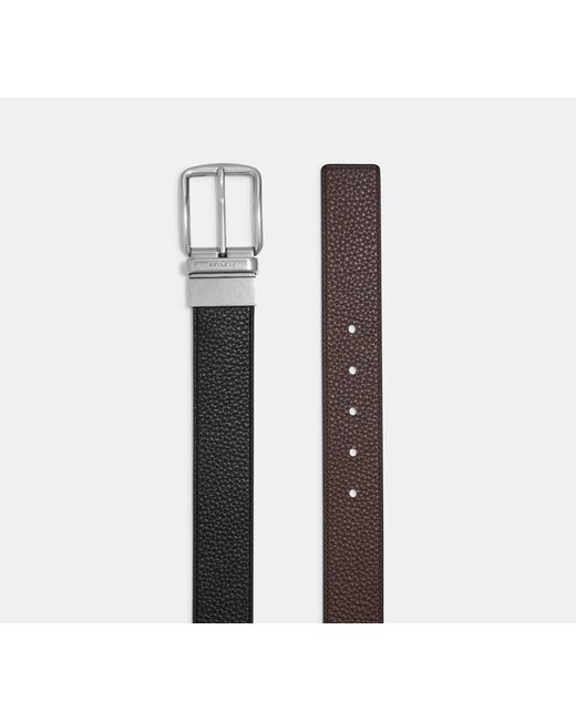 COACH Black Harness Buckle Cut To Size Reversible Belt, 30 Mm for men