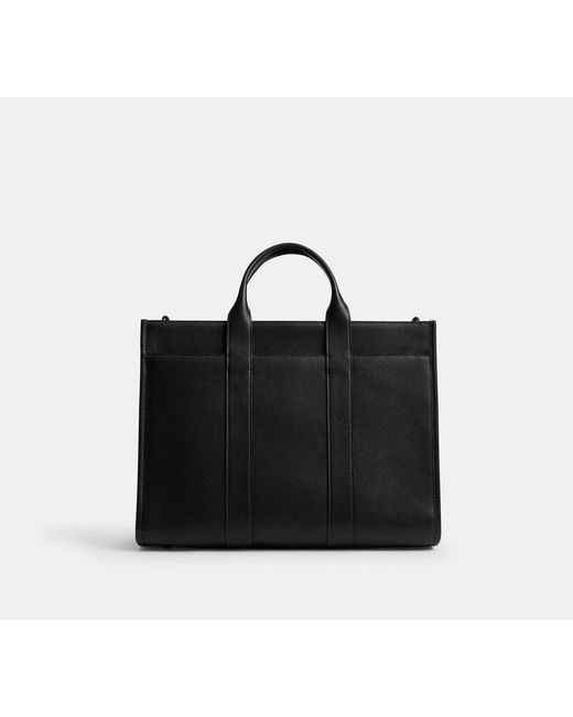 Borsa Larga Wesley di COACH in Black da Uomo