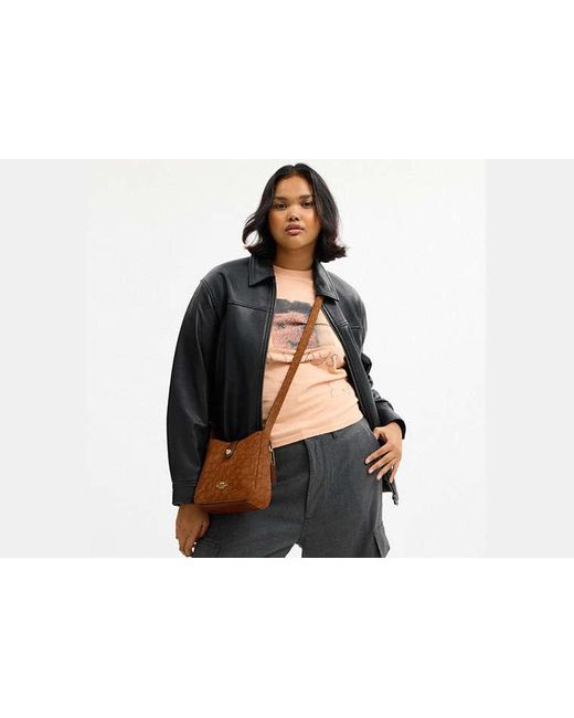 COACH Black Hadley Mini Crossbody Bag