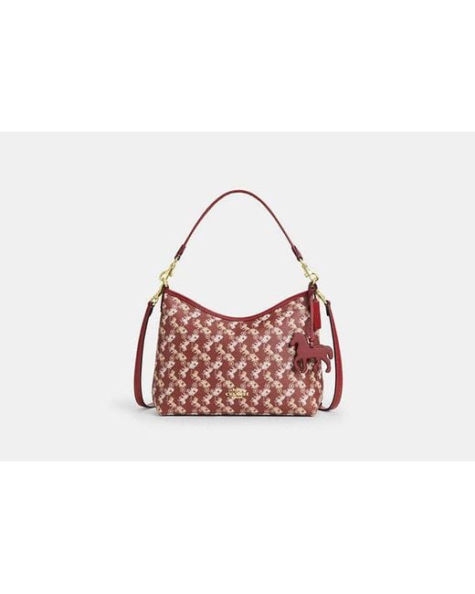 COACH Black Laurel Shoulder Bag With Print