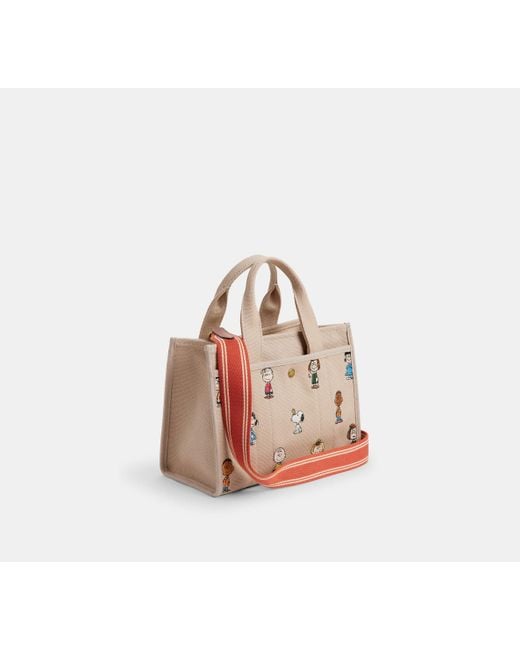 COACH Coach X Peanuts Cargo Tote Bag 26 in Black | Lyst UK