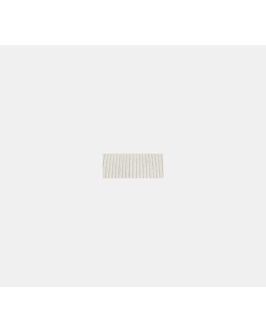 COACH White Knit Beanie