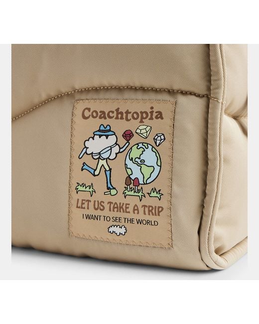 COACH Black Topia Loop Tote