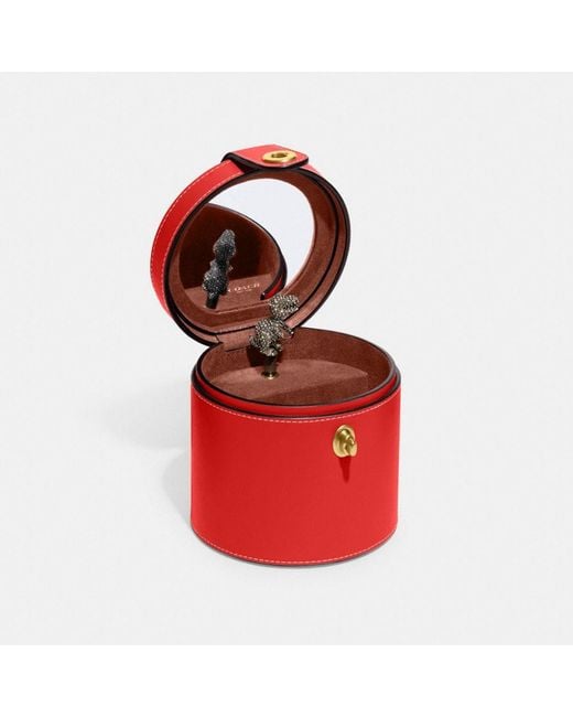 COACH Boxed Jewelry Box in Red Lyst