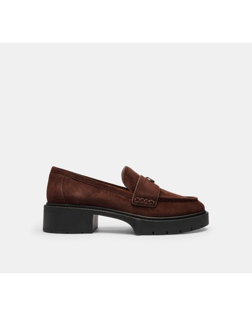 COACH Black Leah Loafer