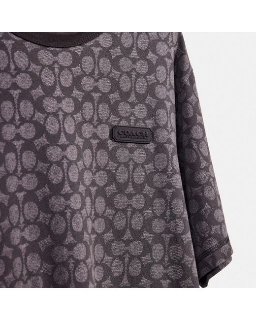 COACH Blue Restored Essential T Shirt for men