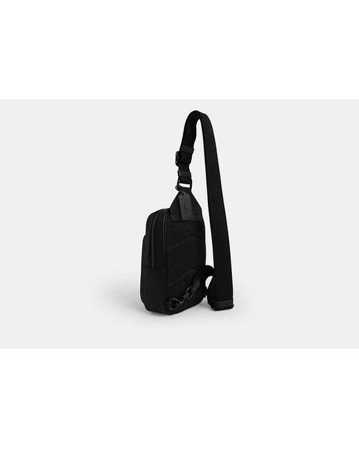 COACH Black Racer Sling Pack for men