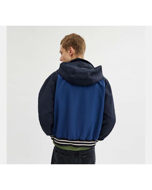COACH Blue Stadium Jacket for men