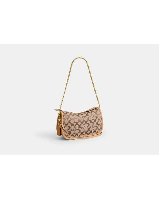 COACH Black Twin Turnlock Waverly Bag