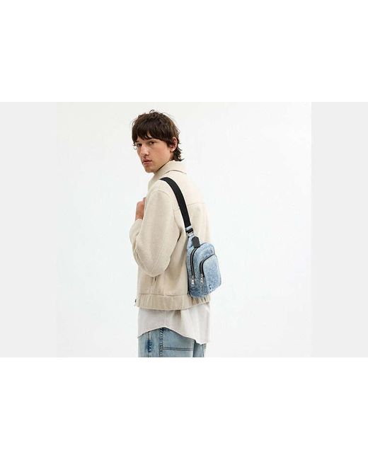 COACH Black Racer Sling Pack for men
