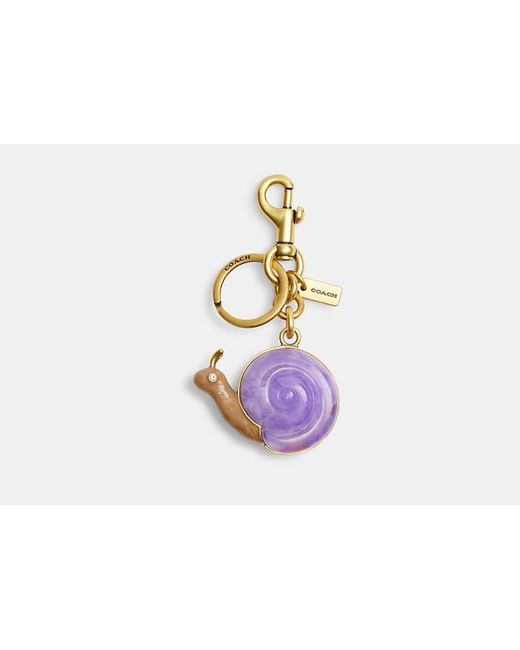 COACH Black Snail Bag Charm