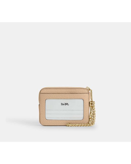 COACH Black Zip Card Case