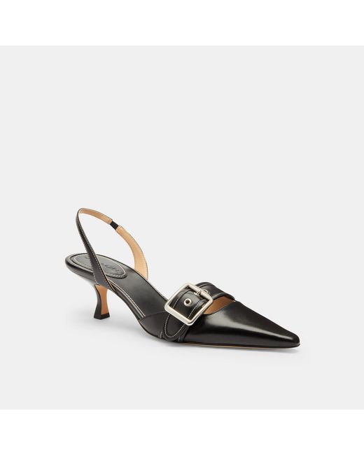 COACH Black Margot Slingback