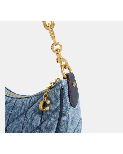 COACH Blue Mira Shoulder Bag With Quilting