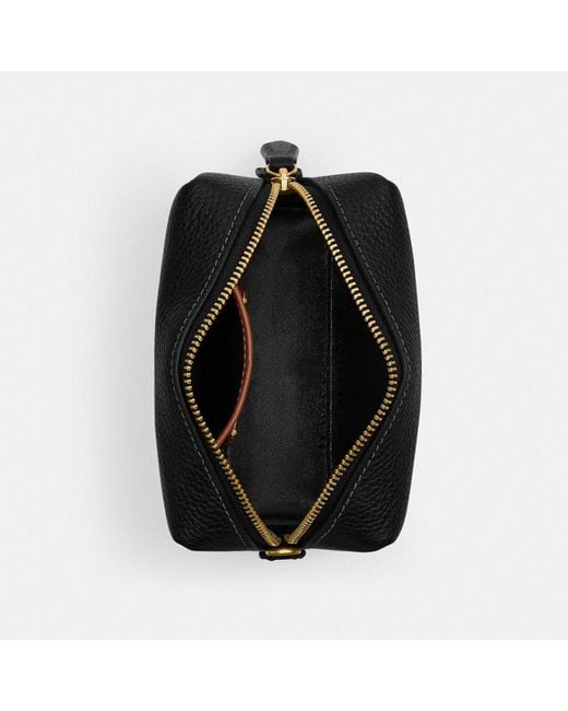 COACH Black Essential Mini Cosmetic Pouch