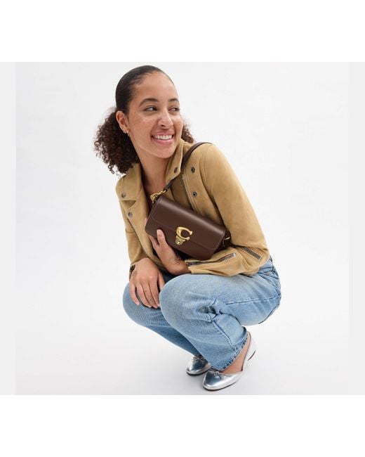 COACH Black Studio Bag 20