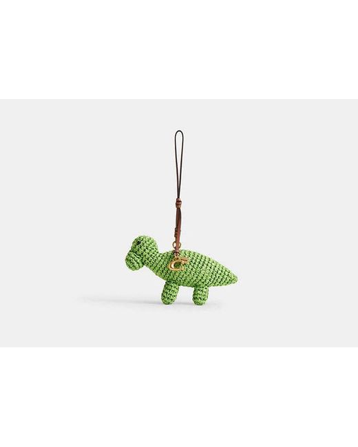 COACH Black Dino Bag Charm