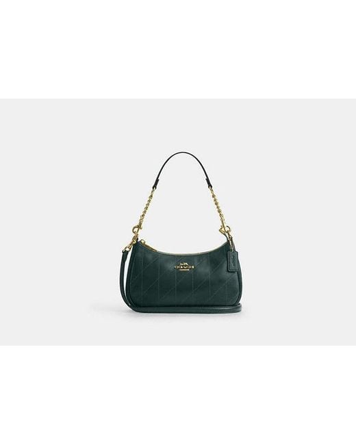 COACH Black Teri Shoulder Bag With Quilting
