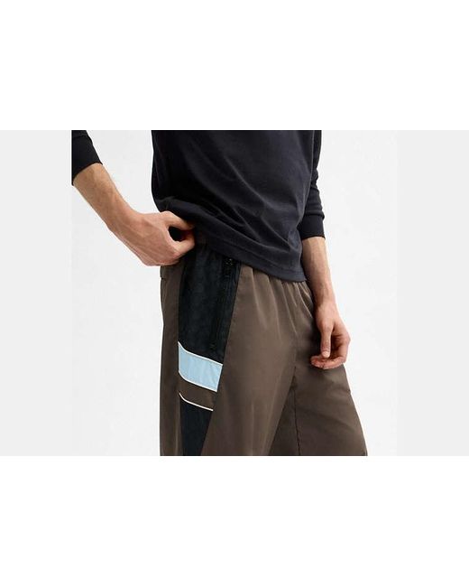 COACH Black Straight Leg Track Pants for men