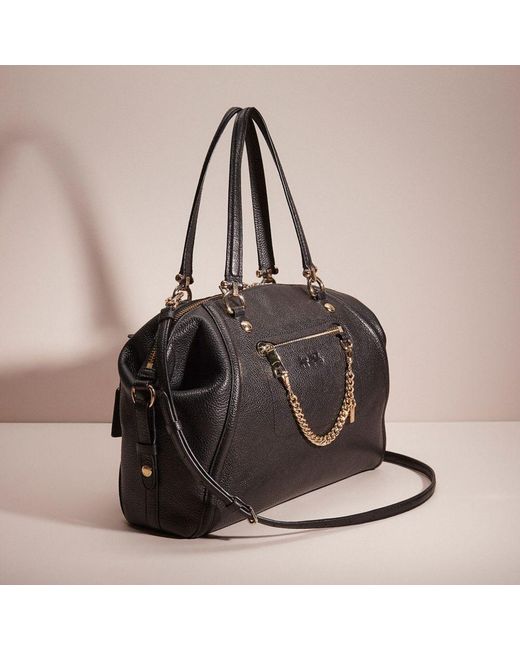 Prairie satchel top in pebble leather