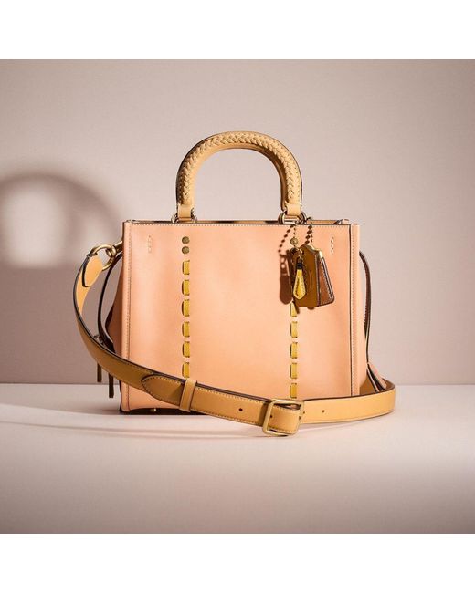 COACH Upcrafted Rogue 25 In Original Natural Leather