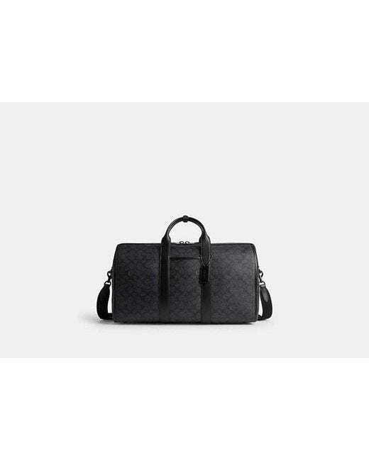 COACH Black Gotham Duffle Bag 45 In Signature Canvas for men
