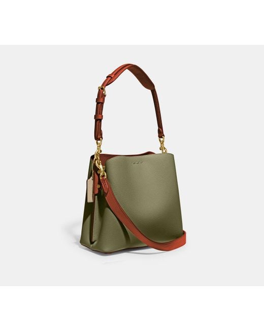 COACH Willow Bucket Bag Interior - Green | Leather