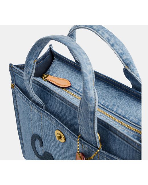Tote Bags Cotone-Donna di COACH in Blue