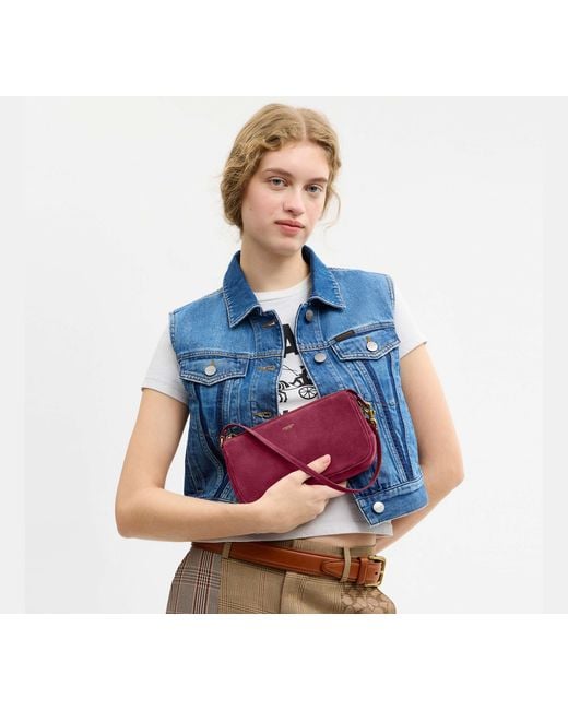 COACH Red Plaza Bag