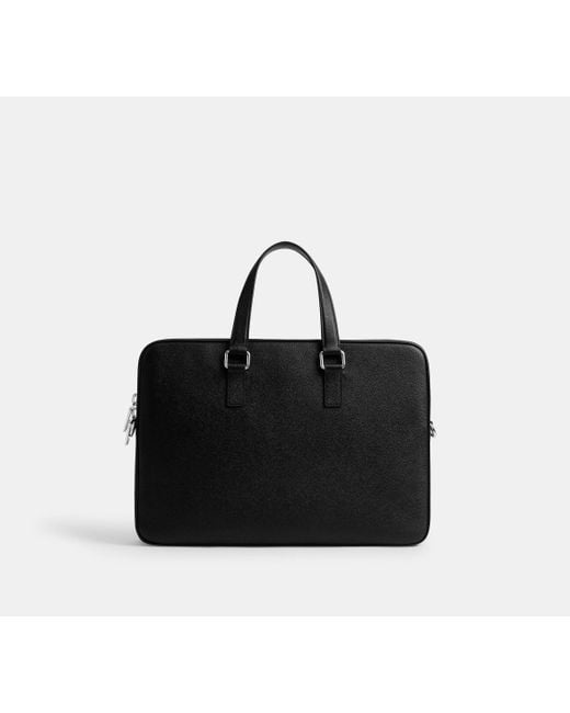 COACH Black Caden Brief Bag for men