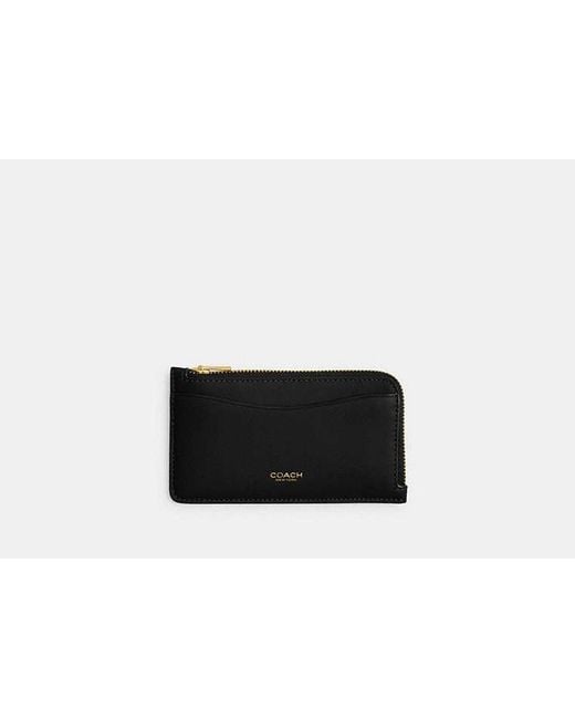 COACH Black New York Kartenetui Mit Reißverschluss