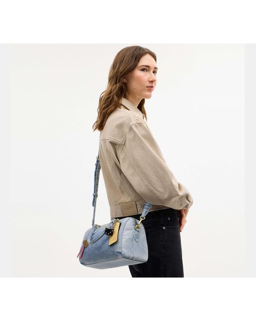 COACH Black Rowan Satchel Bag