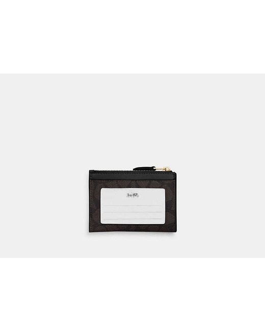 COACH Black Mini Skinny Id Case