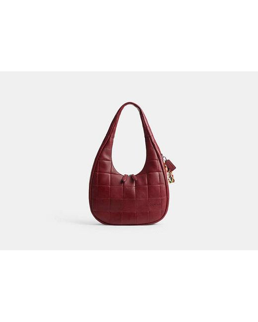Coachtopia Red Alter/Ego Crescent Shoulder Bag
