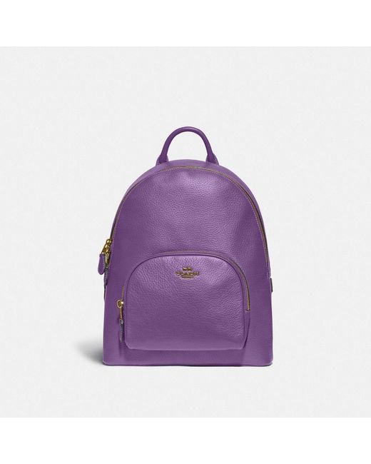 COACH Purple Carrie Backpack 23