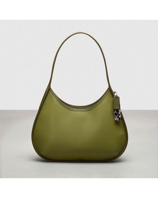 COACH Green Large Ergo Bag In Pebbled Topia Leather