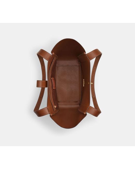 Borsa Larga Hadley Con Chiusura Girevole di COACH in Black