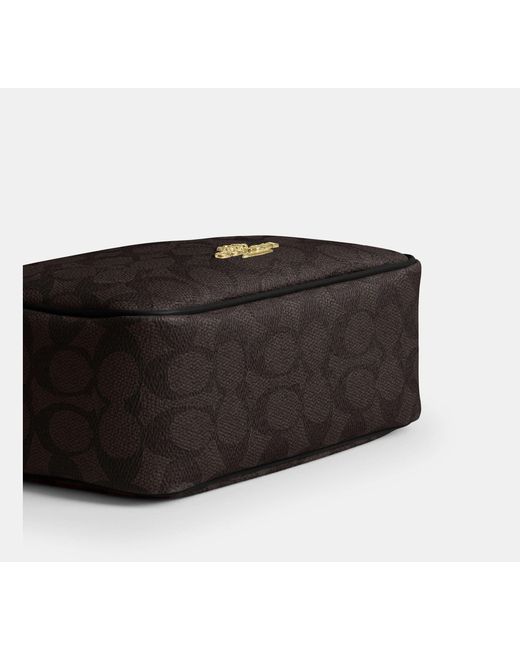 COACH Black Mini Carey Crossbody Bag