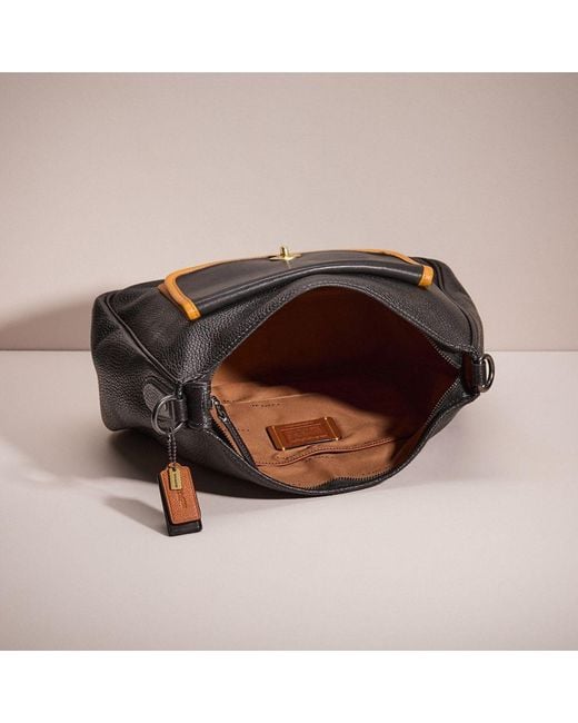 COACH Black Upcrafted Cary Shoulder Bag