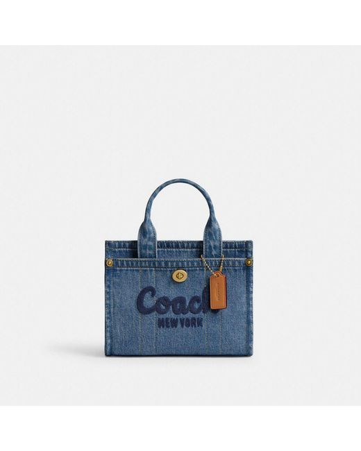トートバッグ Coach Patchwork Cargo 20 Tote Bag - Coach - Cotton - Blue 00000000_zi_03384431-729d-4413