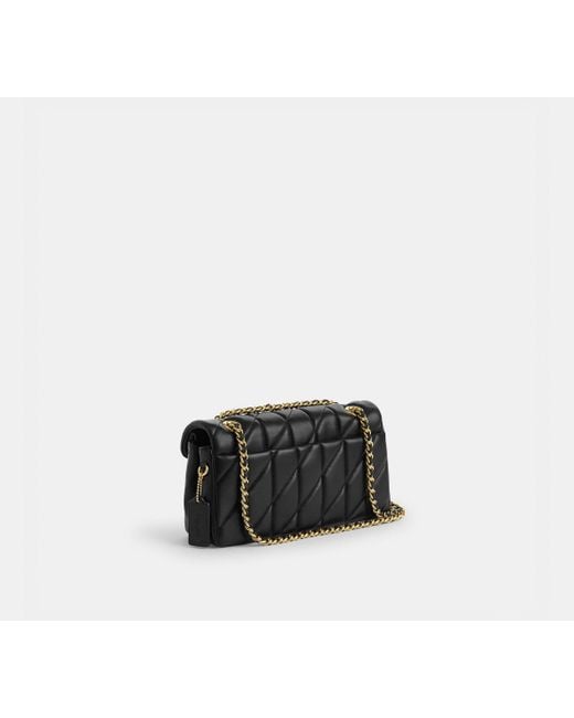 COACH Black Tabby Schultertasche 26 Mit Bauschiger Steppung