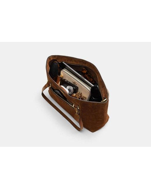 COACH Brown Station Tote Bag