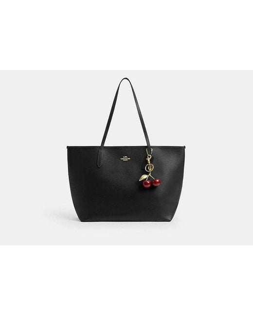 COACH Black City Tote Bag