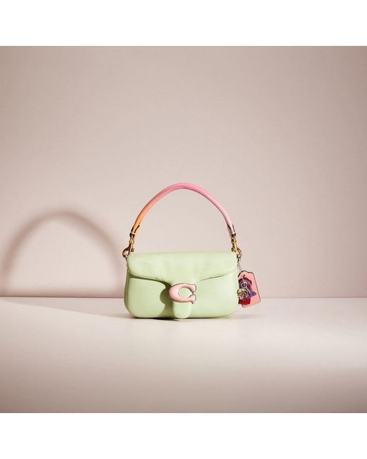 The Mini Pillow Powder Pink Leather Crossbody Bag