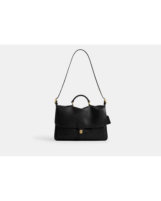 COACH Black Metropolitan Messenger Bag
