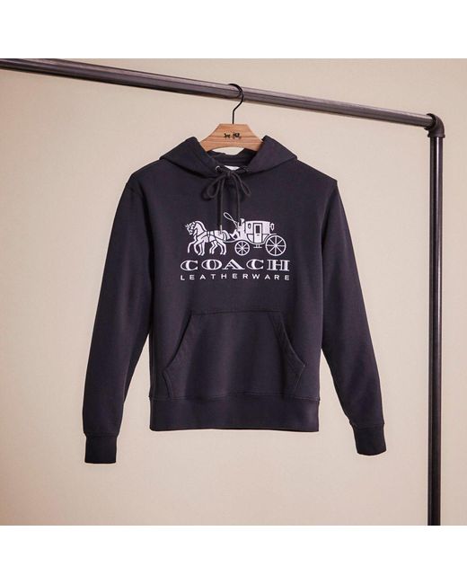 COACH Blue Restored Horse And Carriage Hoodie In Organic Cotton