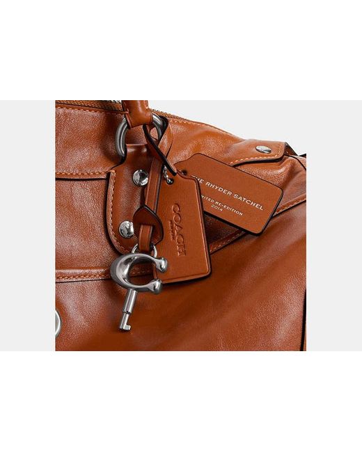 COACH Brown Rhyder Satchel Bag 38