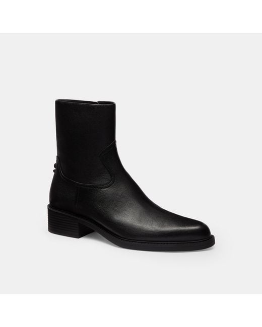 COACH Black Pointed Toe Bootie