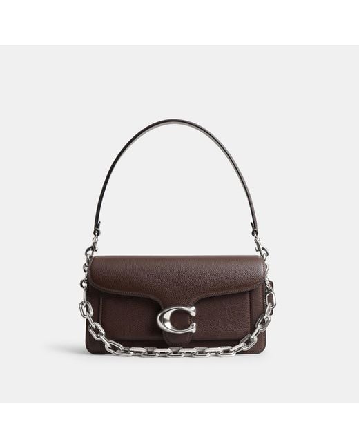 COACH White Link Chain Strap