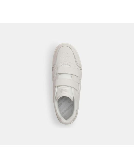 COACH White Double Strap Soho Sneaker for men